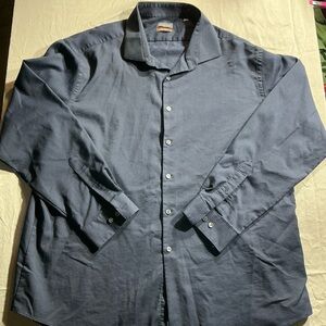 Van Heusen Navy Slim Fit Shirt